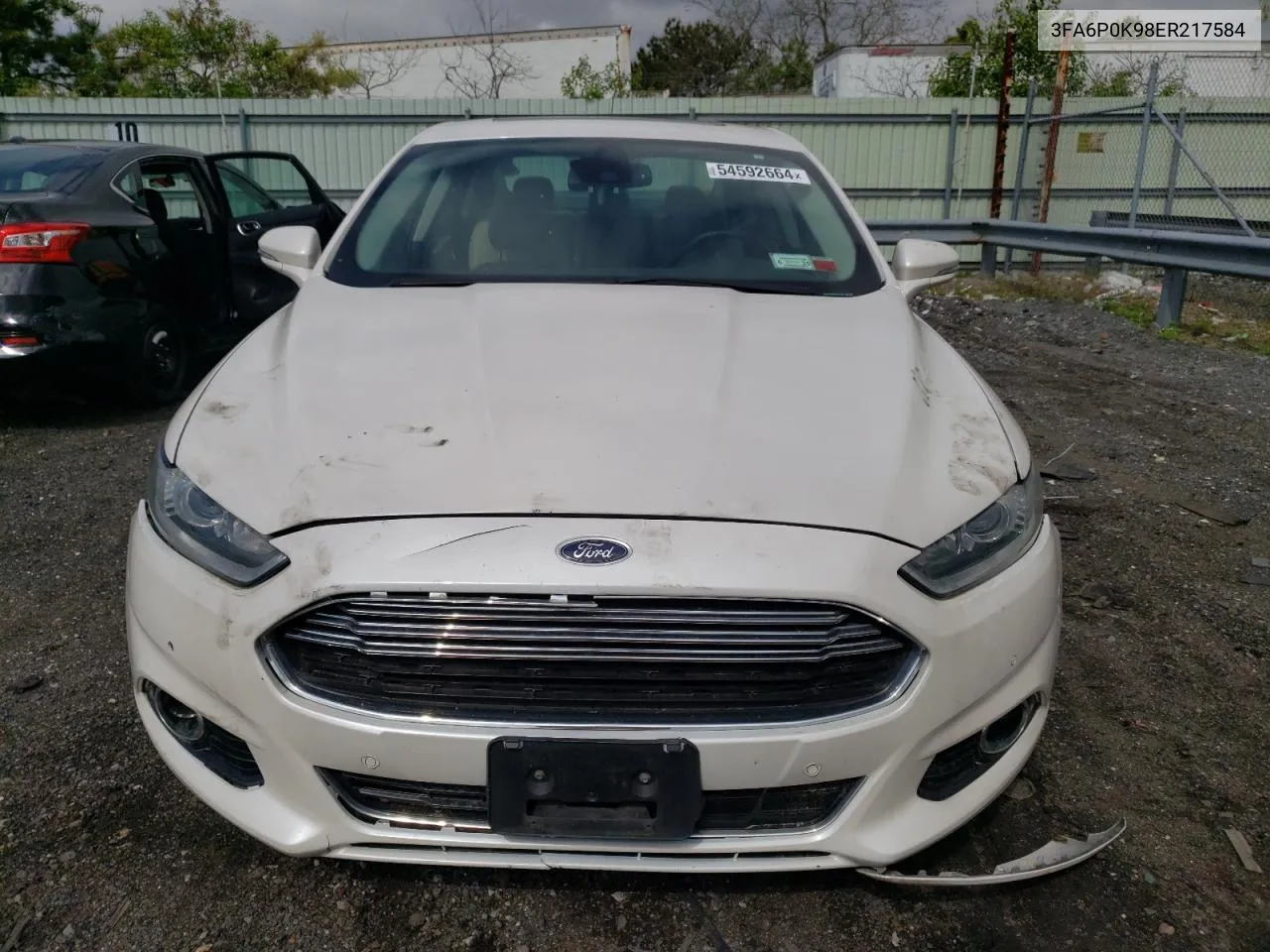 2014 Ford Fusion Titanium VIN: 3FA6P0K98ER217584 Lot: 54592664