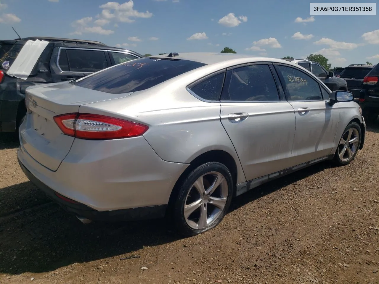 3FA6P0G71ER351358 2014 Ford Fusion S