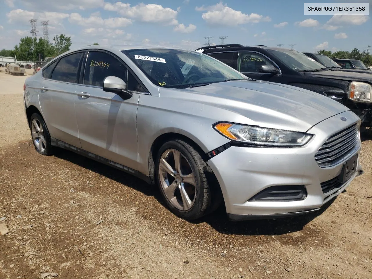 3FA6P0G71ER351358 2014 Ford Fusion S