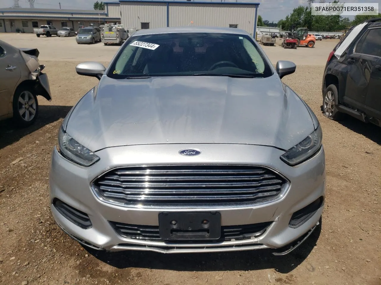 3FA6P0G71ER351358 2014 Ford Fusion S