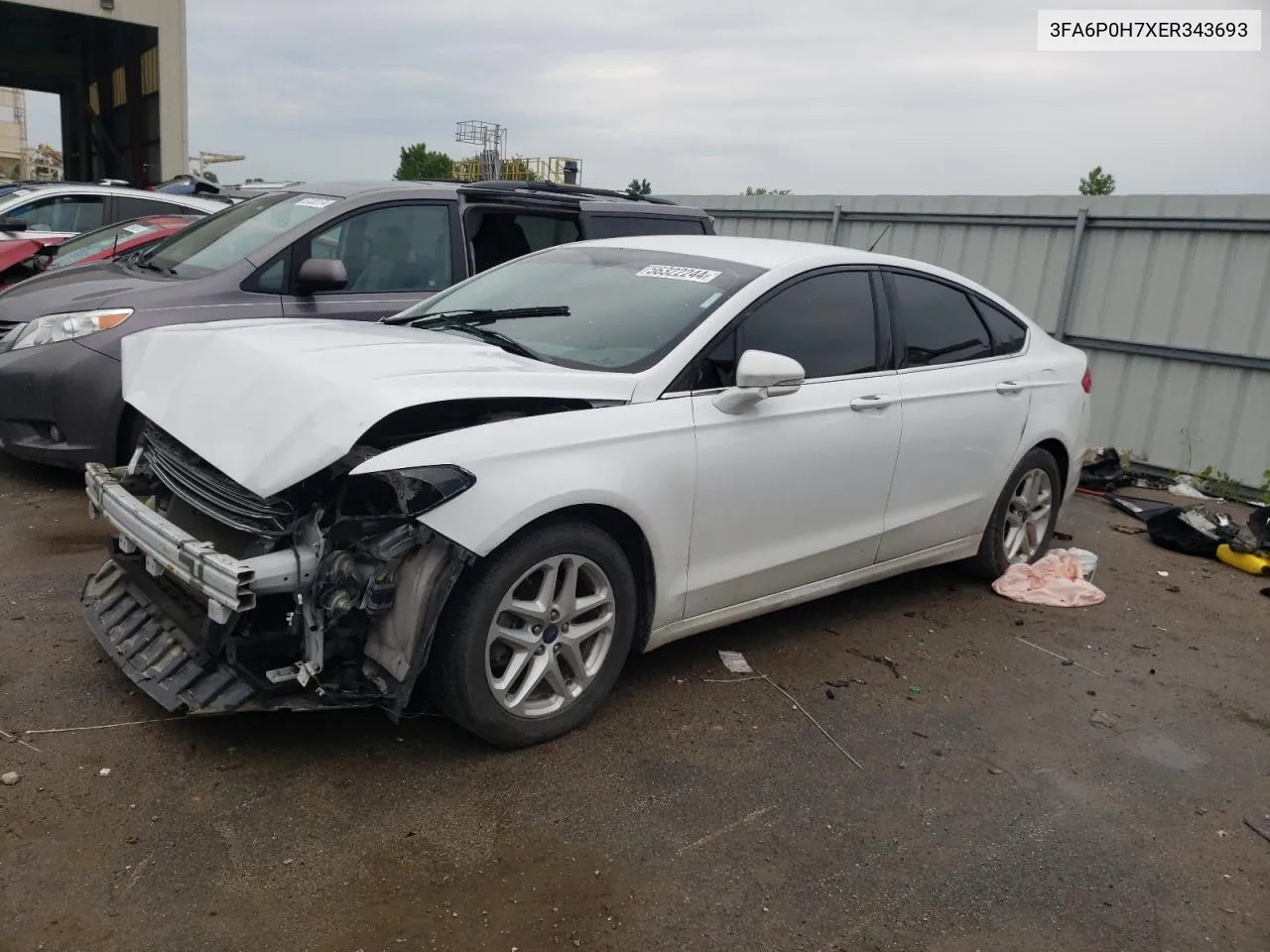 2014 Ford Fusion Se VIN: 3FA6P0H7XER343693 Lot: 56322244