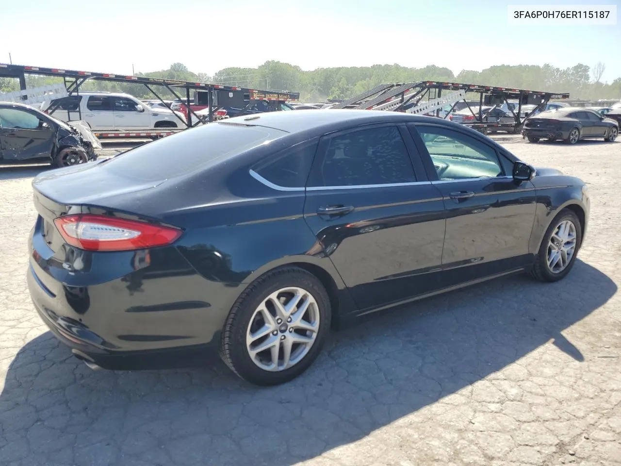 2014 Ford Fusion Se VIN: 3FA6P0H76ER115187 Lot: 57703364