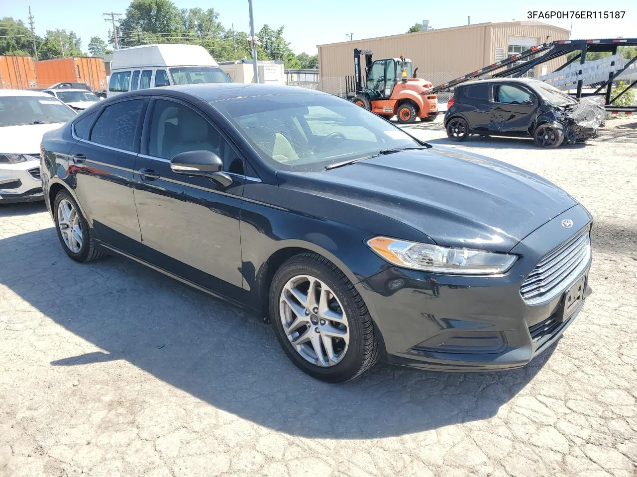 2014 Ford Fusion Se VIN: 3FA6P0H76ER115187 Lot: 57703364