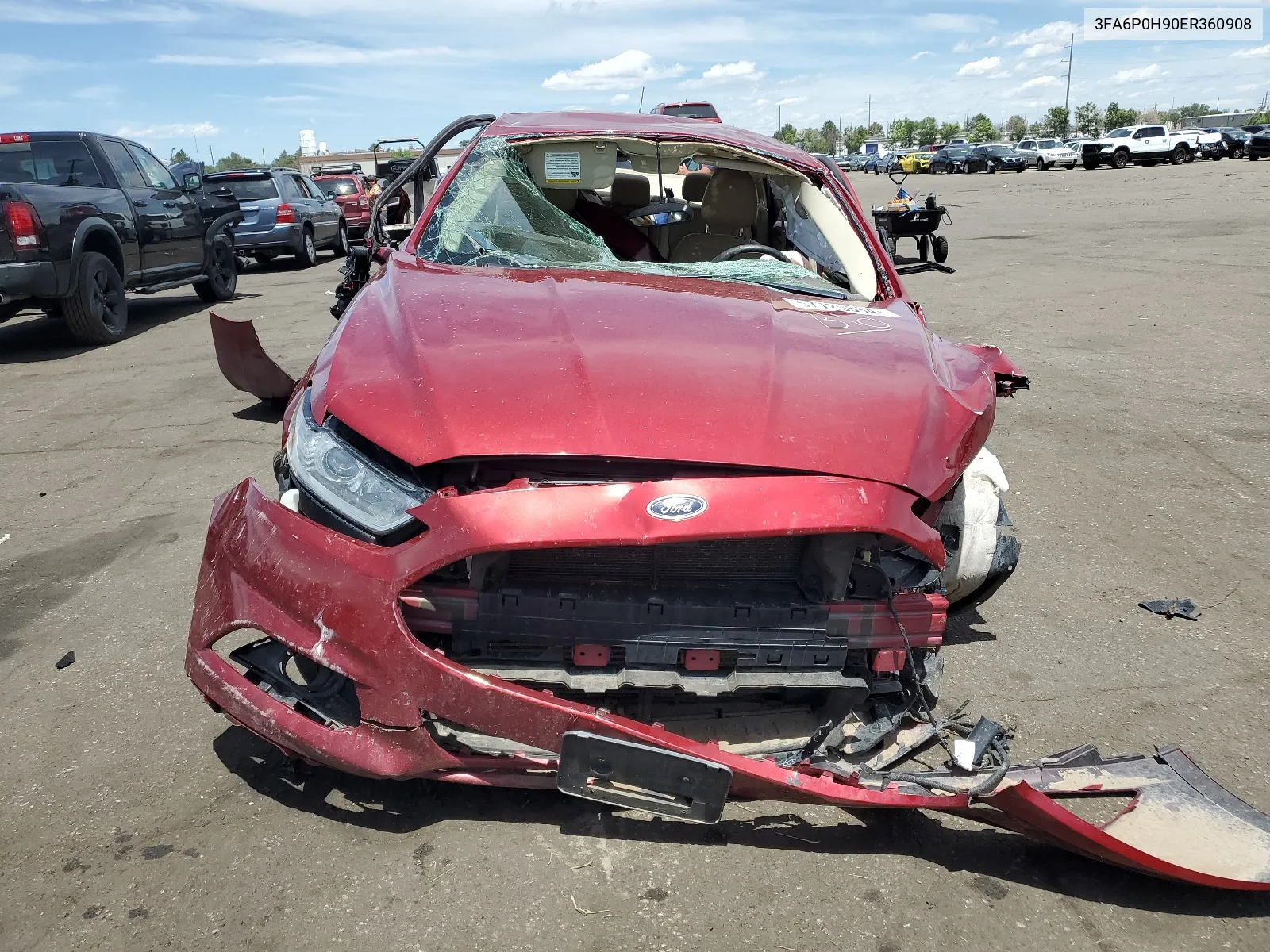 3FA6P0H90ER360908 2014 Ford Fusion Se