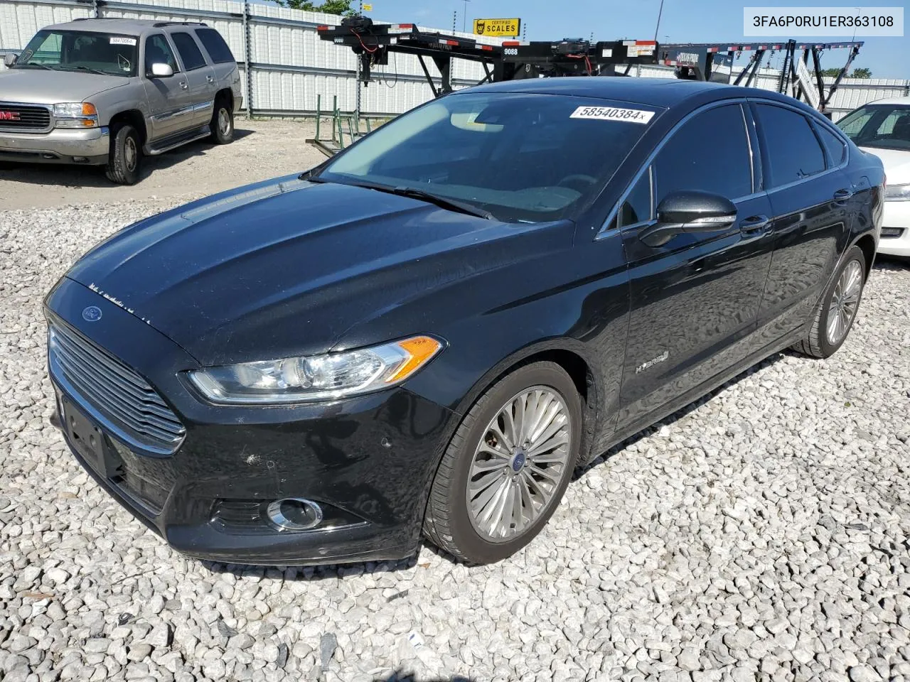 2014 Ford Fusion Titanium Hev VIN: 3FA6P0RU1ER363108 Lot: 58540384