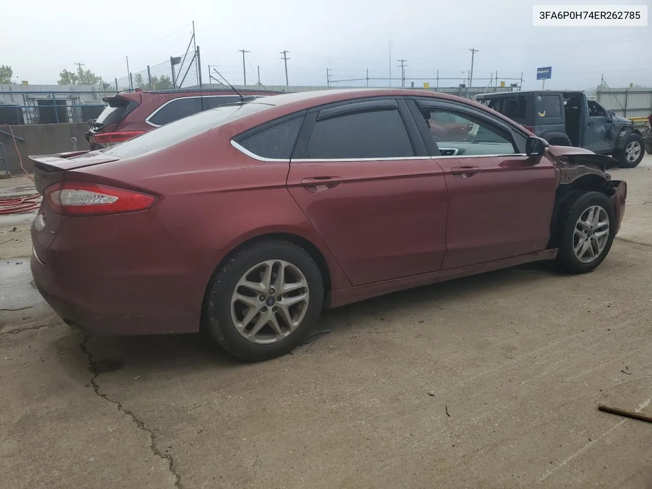 2014 Ford Fusion Se VIN: 3FA6P0H74ER262785 Lot: 59789064