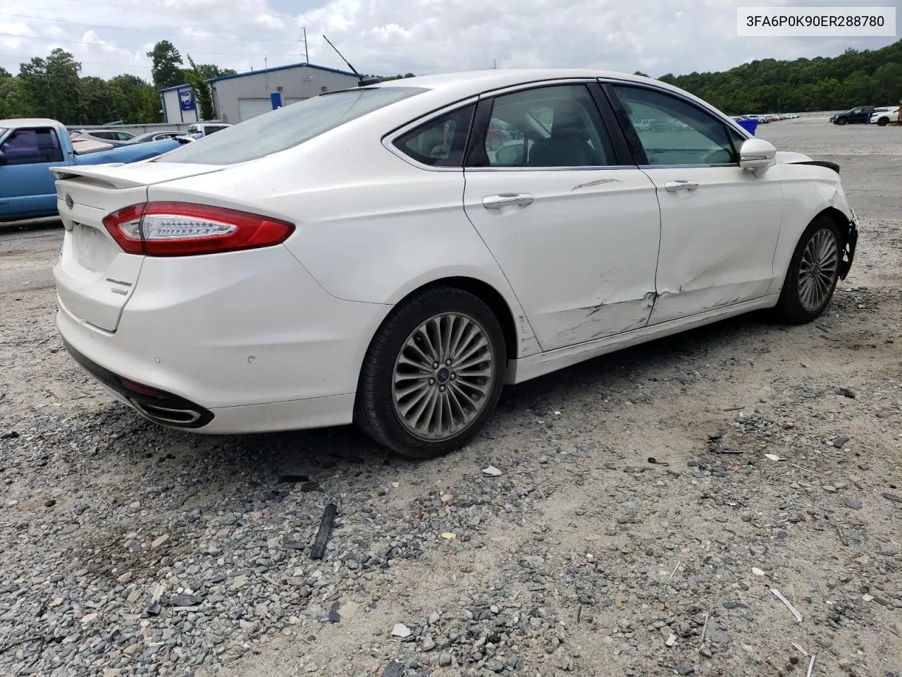 2014 Ford Fusion Titanium VIN: 3FA6P0K90ER288780 Lot: 59980814