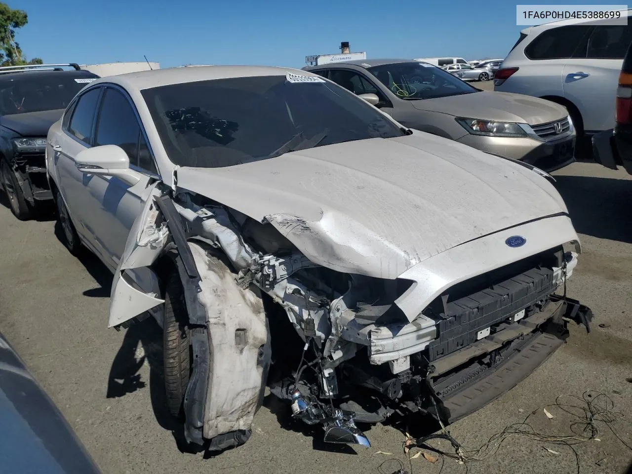 1FA6P0HD4E5388699 2014 Ford Fusion Se