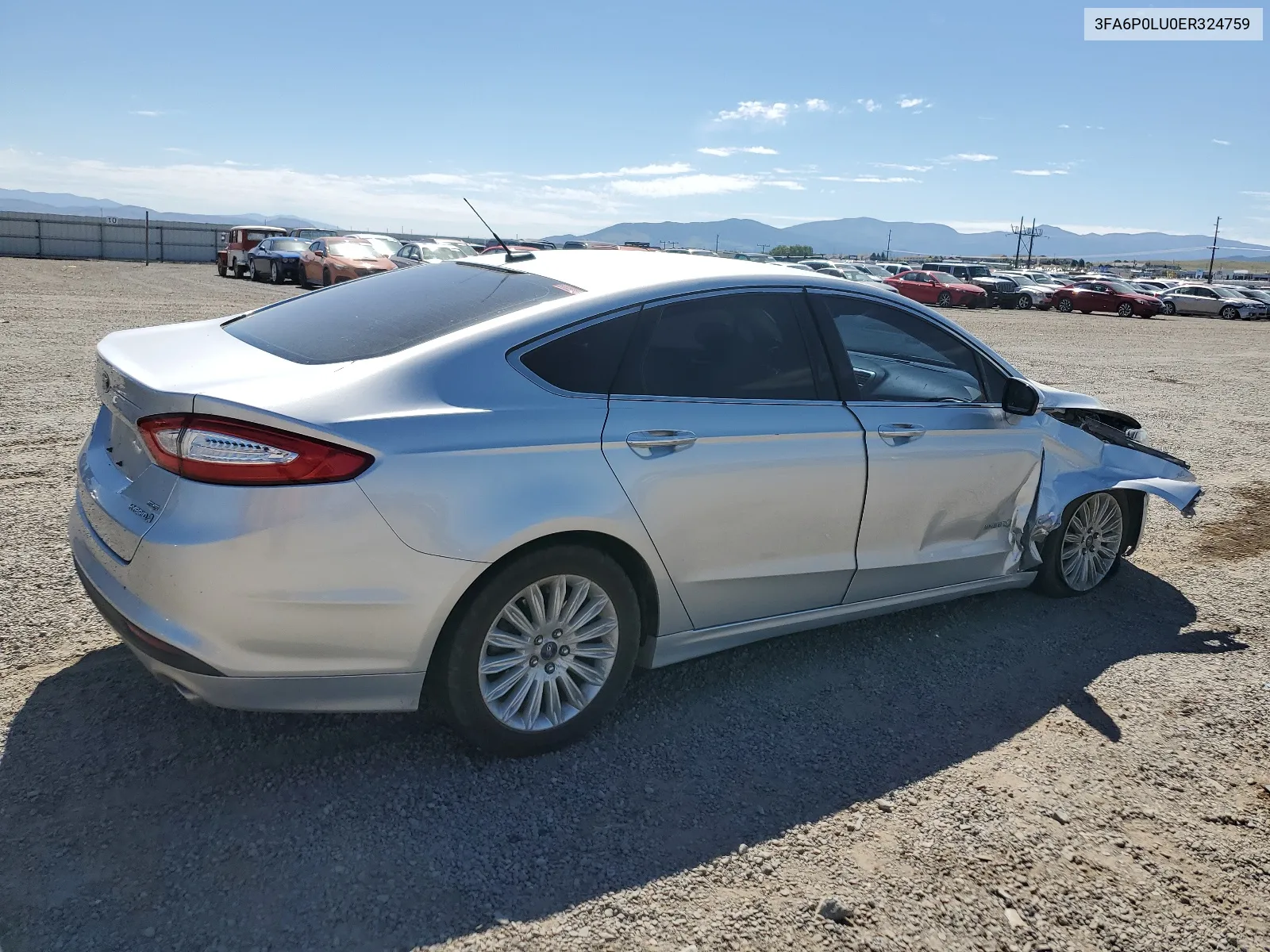 2014 Ford Fusion Se Hybrid VIN: 3FA6P0LU0ER324759 Lot: 60672134