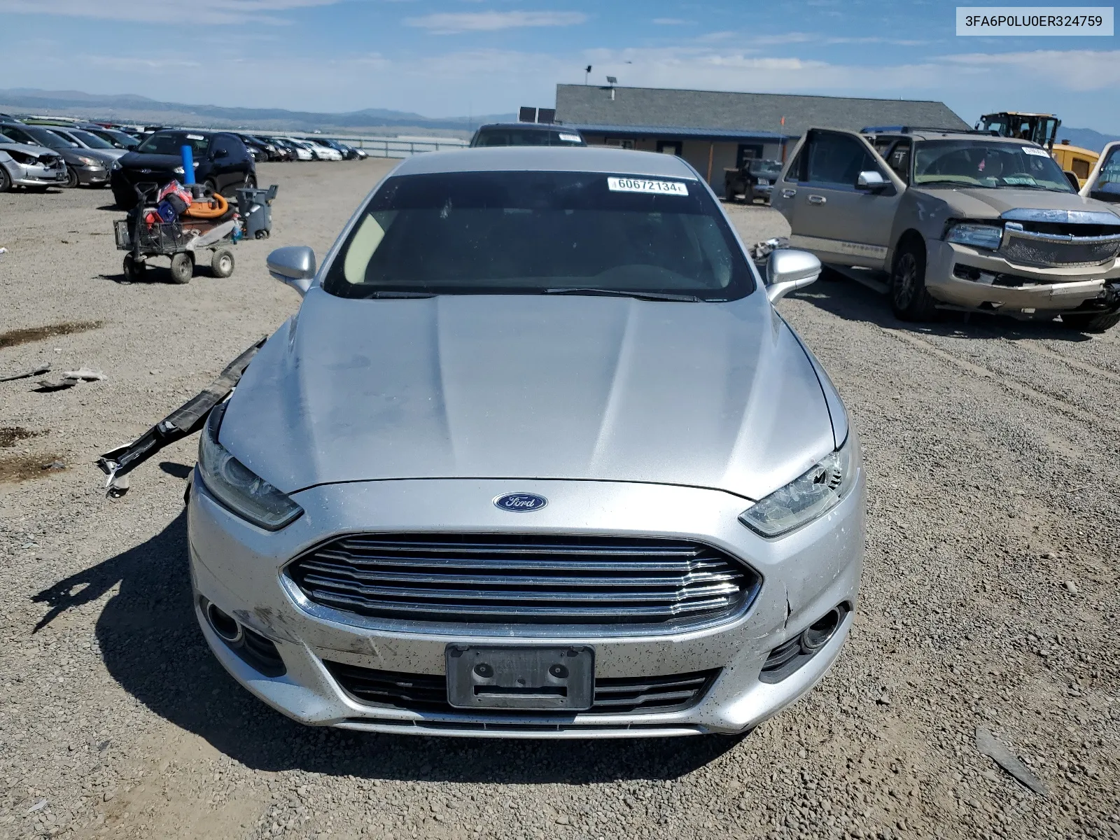 2014 Ford Fusion Se Hybrid VIN: 3FA6P0LU0ER324759 Lot: 60672134