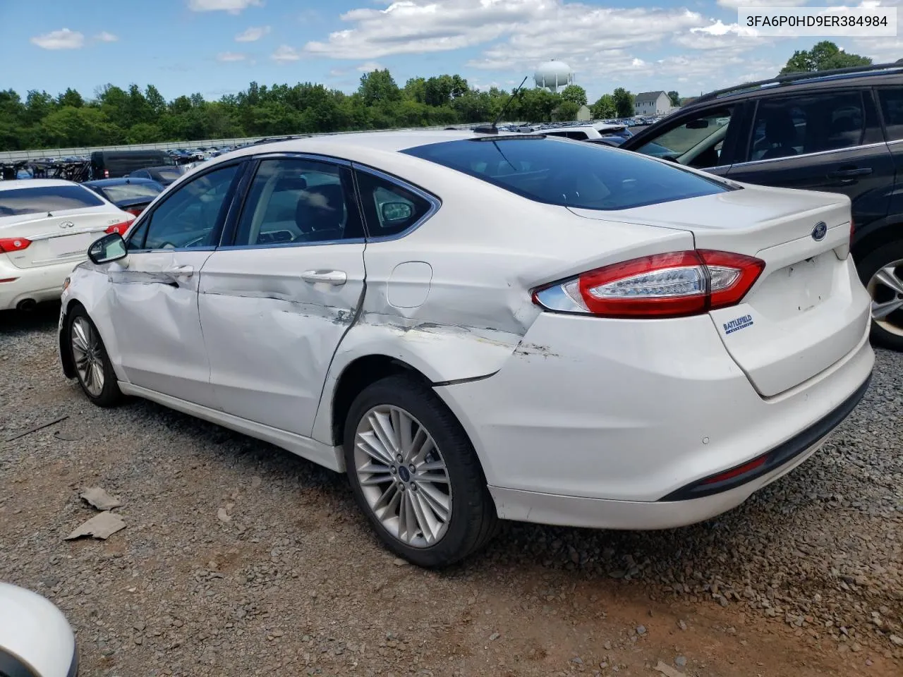 2014 Ford Fusion Se VIN: 3FA6P0HD9ER384984 Lot: 60731464