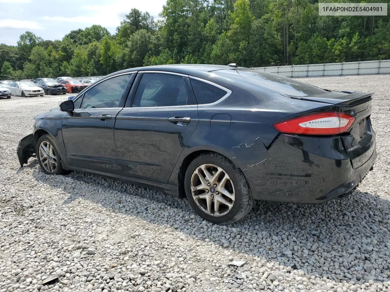 2014 Ford Fusion Se VIN: 1FA6P0HD2E5404981 Lot: 60805164