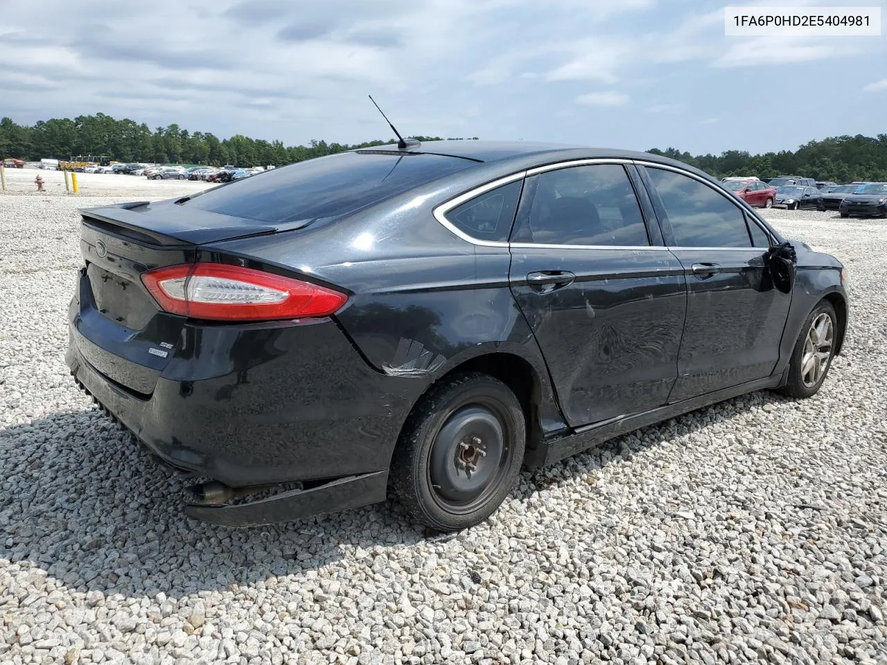 2014 Ford Fusion Se VIN: 1FA6P0HD2E5404981 Lot: 60805164