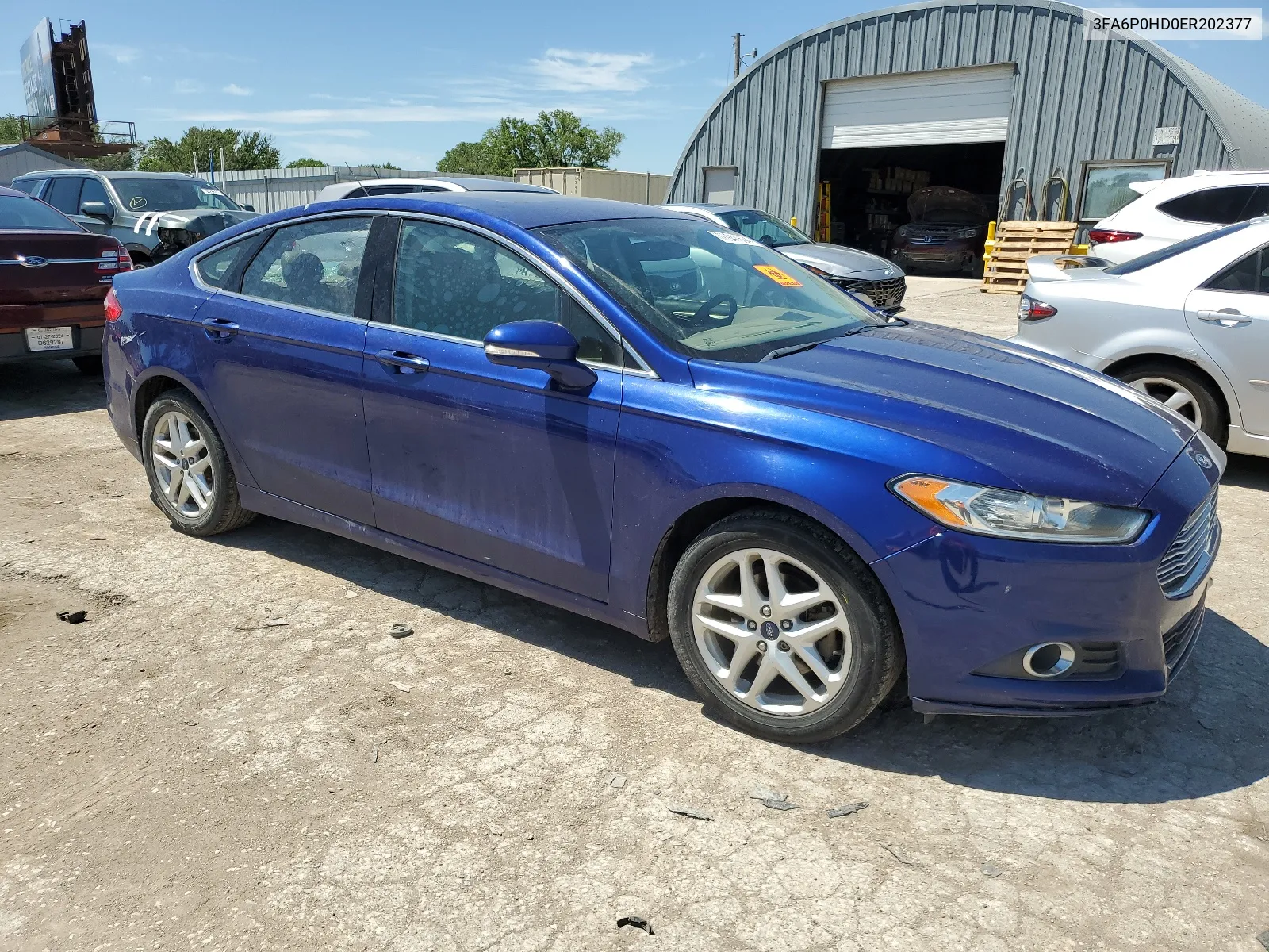 2014 Ford Fusion Se VIN: 3FA6P0HD0ER202377 Lot: 60944634