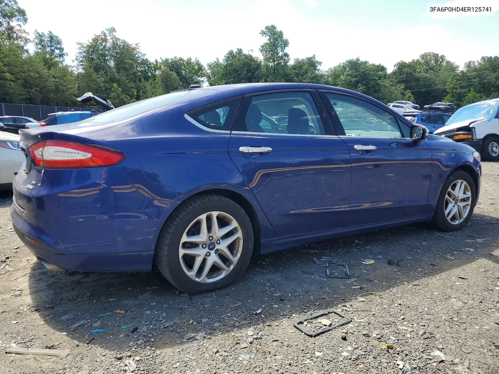 2014 Ford Fusion Se VIN: 3FA6P0HD4ER125741 Lot: 61173944