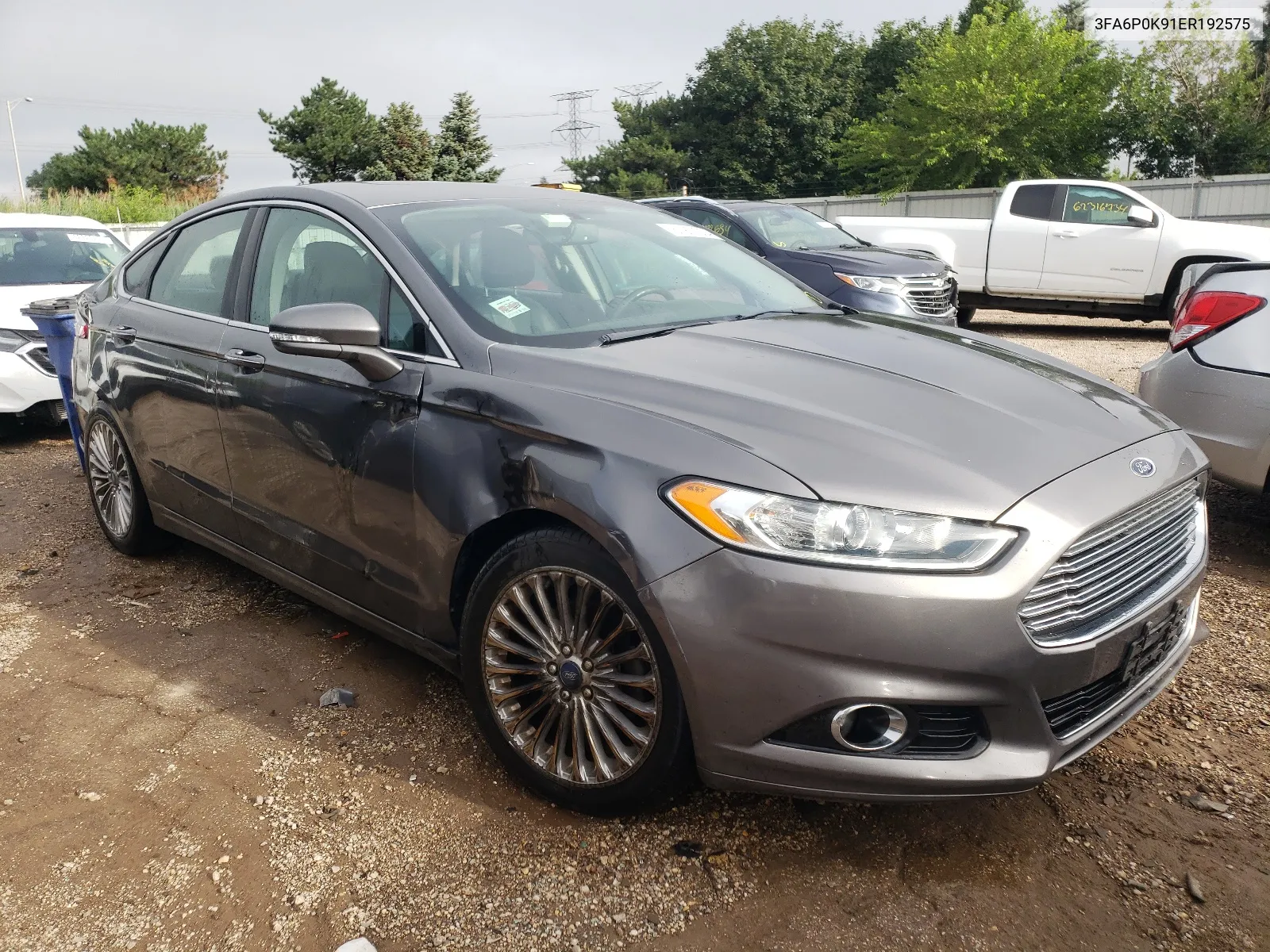 3FA6P0K91ER192575 2014 Ford Fusion Titanium