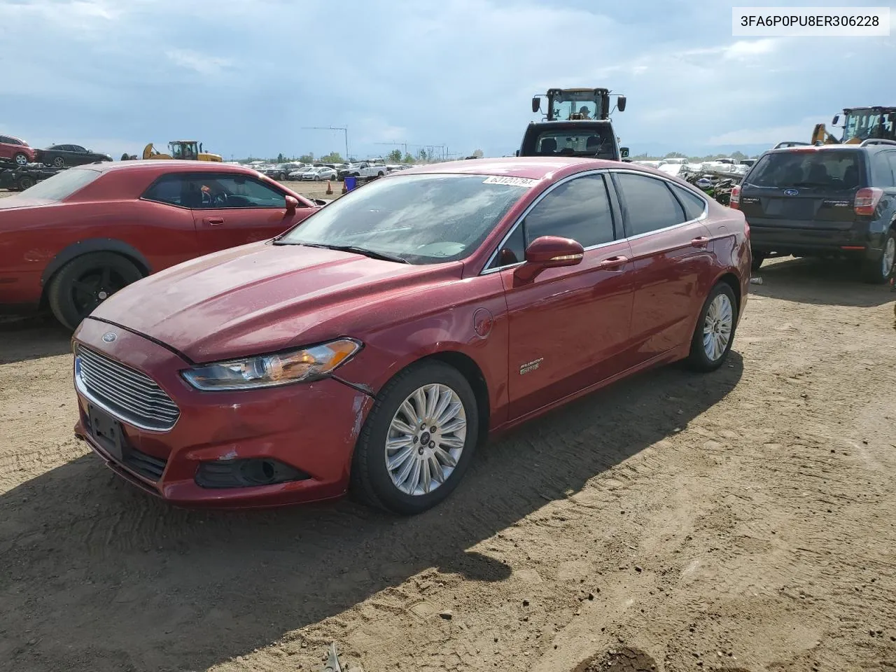 2014 Ford Fusion Se Phev VIN: 3FA6P0PU8ER306228 Lot: 63128794