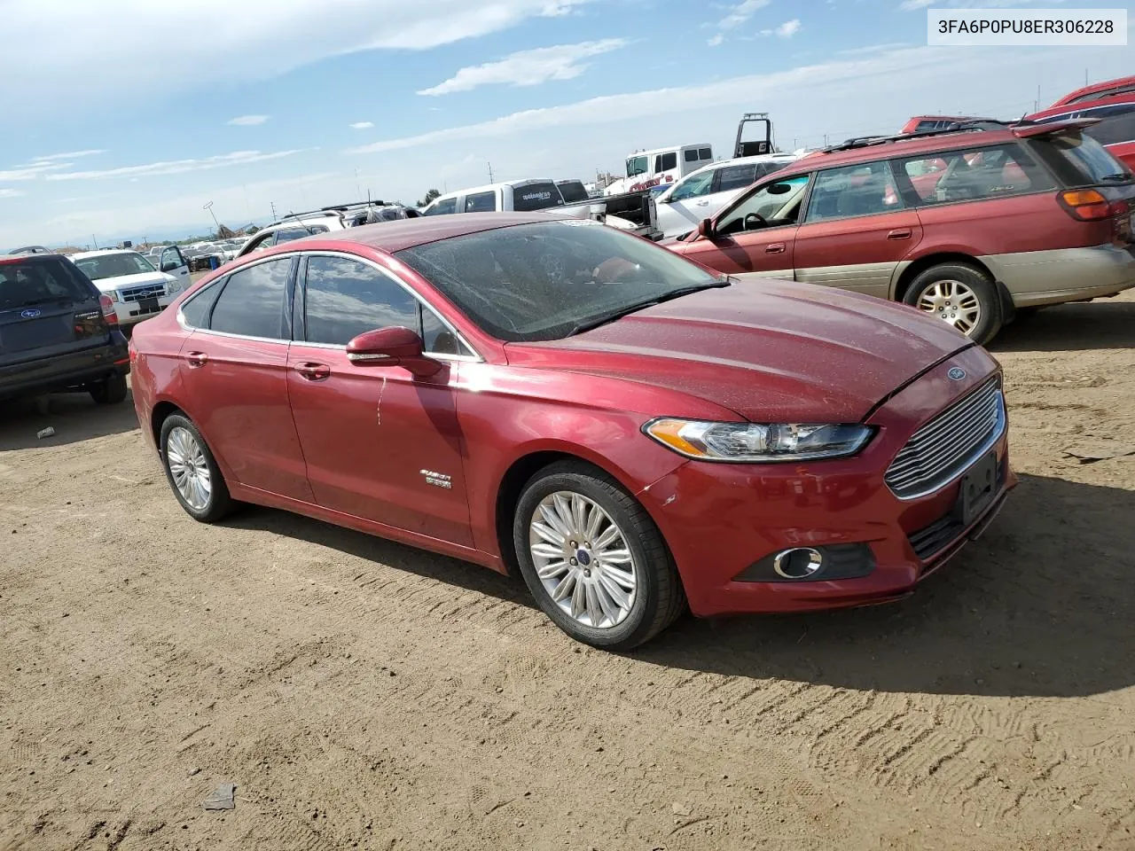 2014 Ford Fusion Se Phev VIN: 3FA6P0PU8ER306228 Lot: 63128794