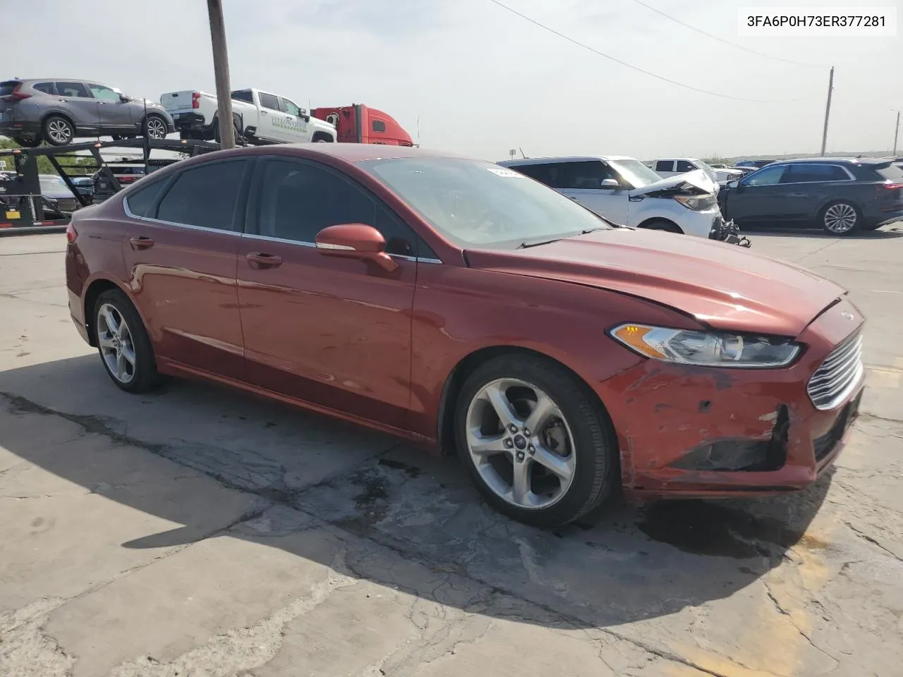 2014 Ford Fusion Se VIN: 3FA6P0H73ER377281 Lot: 64648564