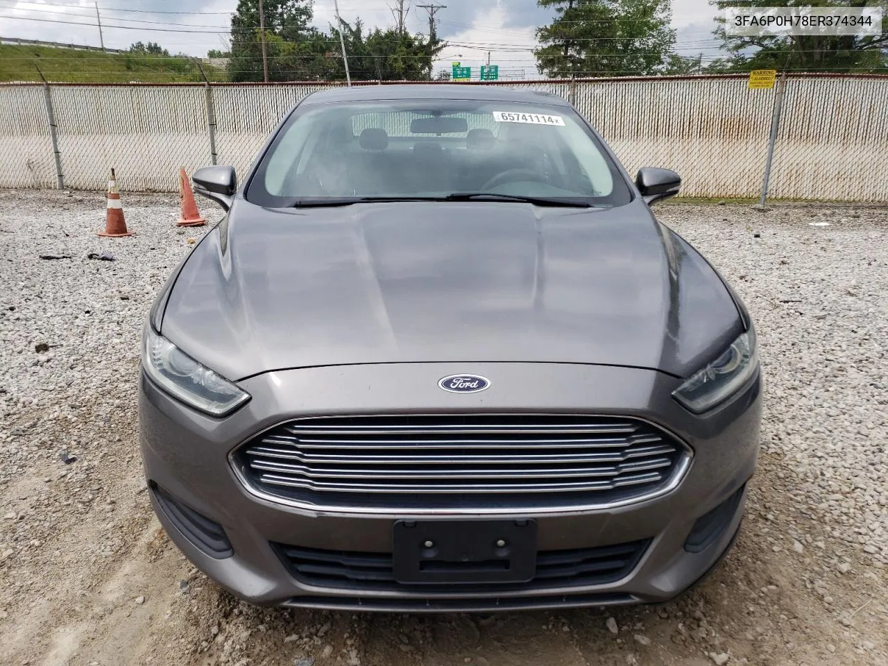 2014 Ford Fusion Se VIN: 3FA6P0H78ER374344 Lot: 65741114