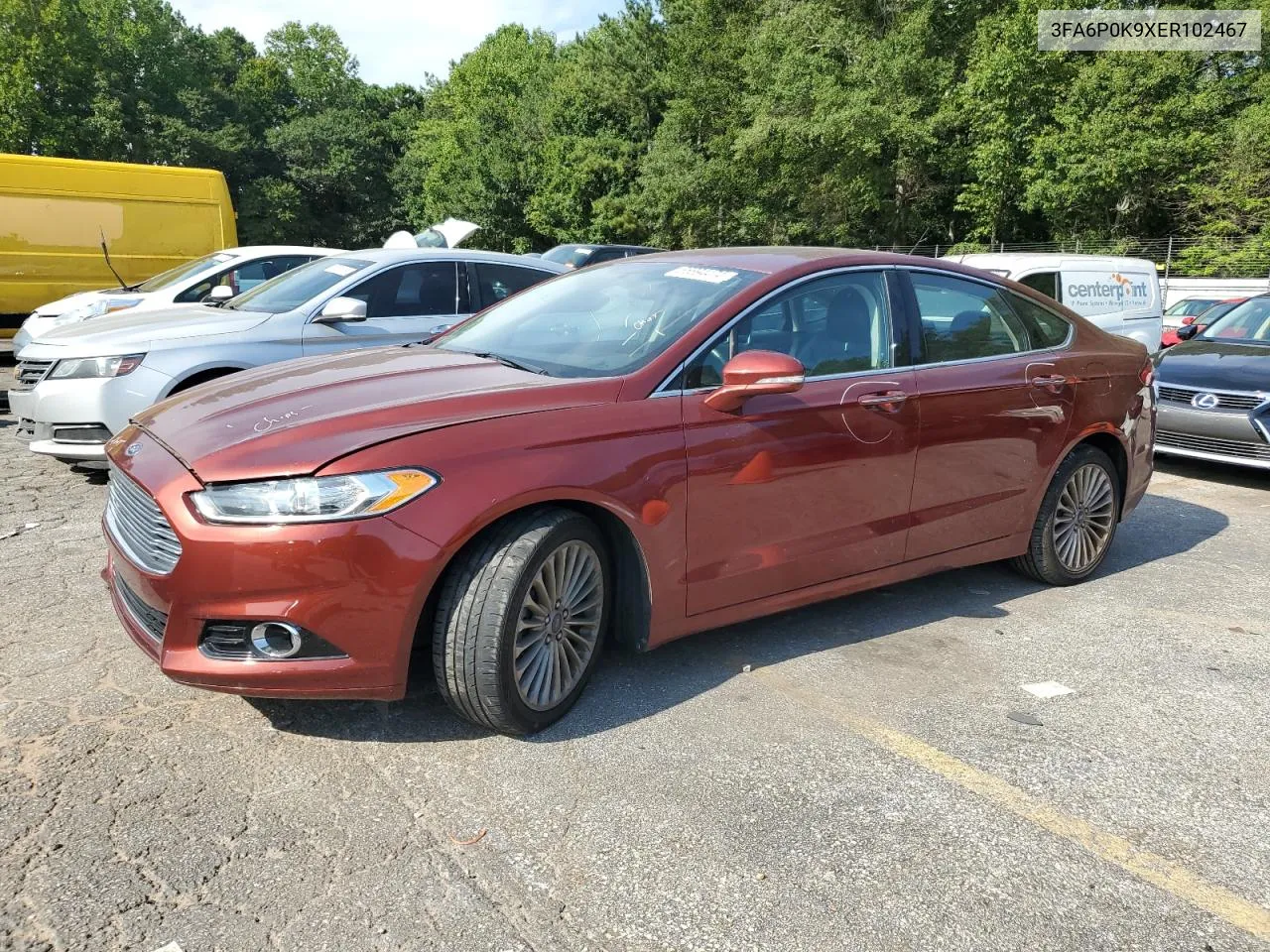 2014 Ford Fusion Titanium VIN: 3FA6P0K9XER102467 Lot: 65894474