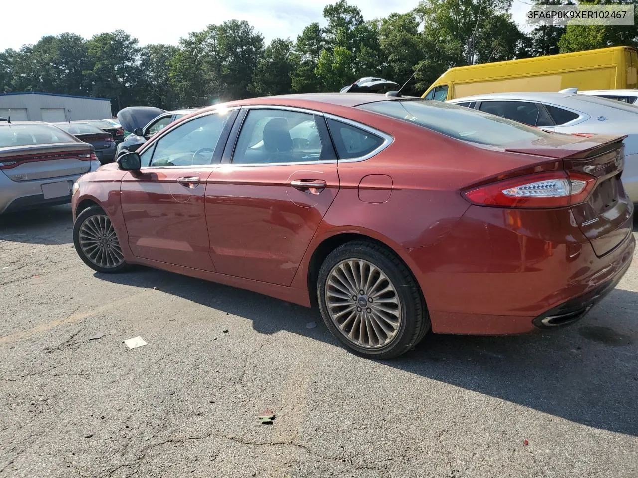 2014 Ford Fusion Titanium VIN: 3FA6P0K9XER102467 Lot: 65894474