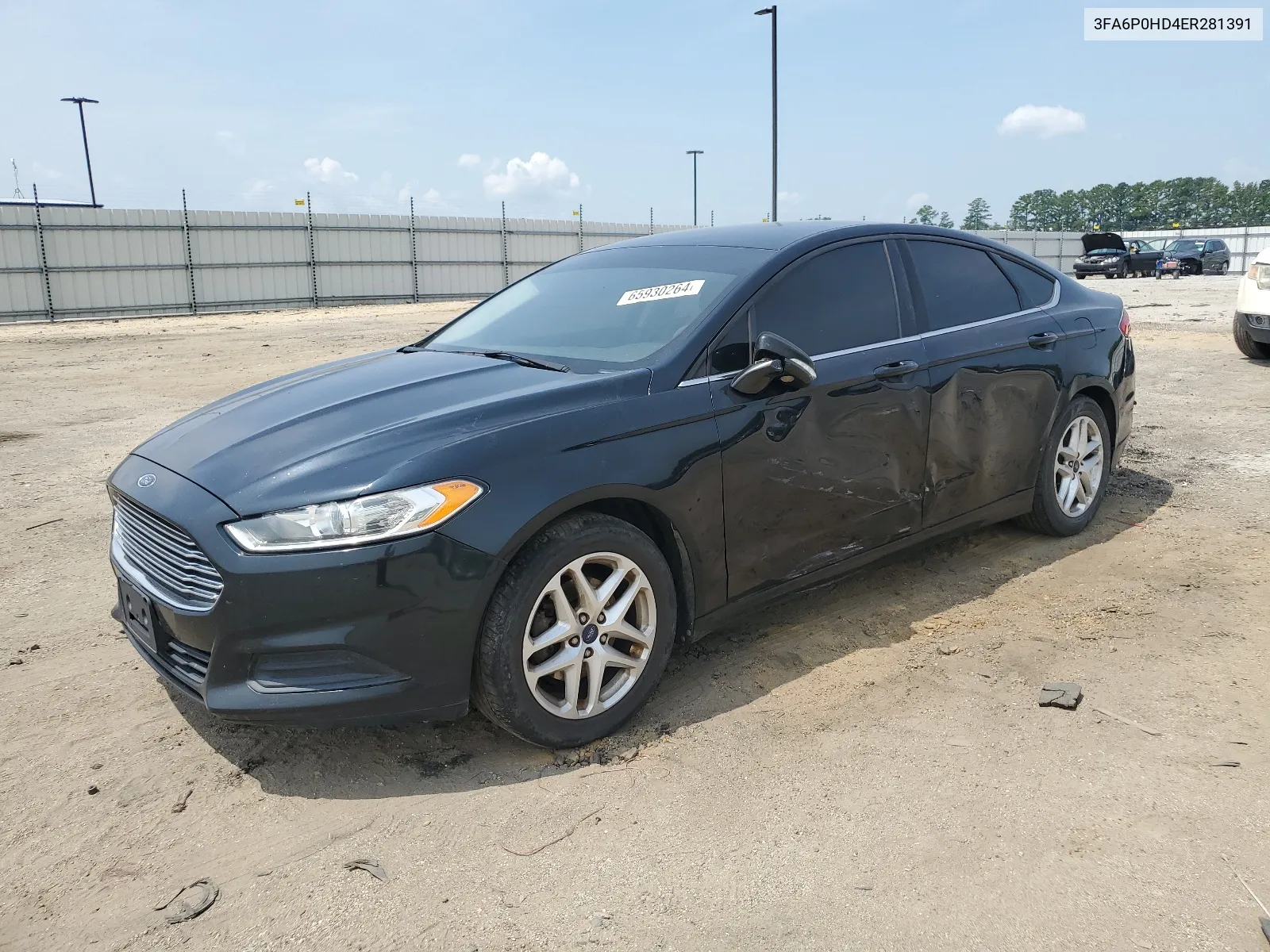 2014 Ford Fusion Se VIN: 3FA6P0HD4ER281391 Lot: 65930264