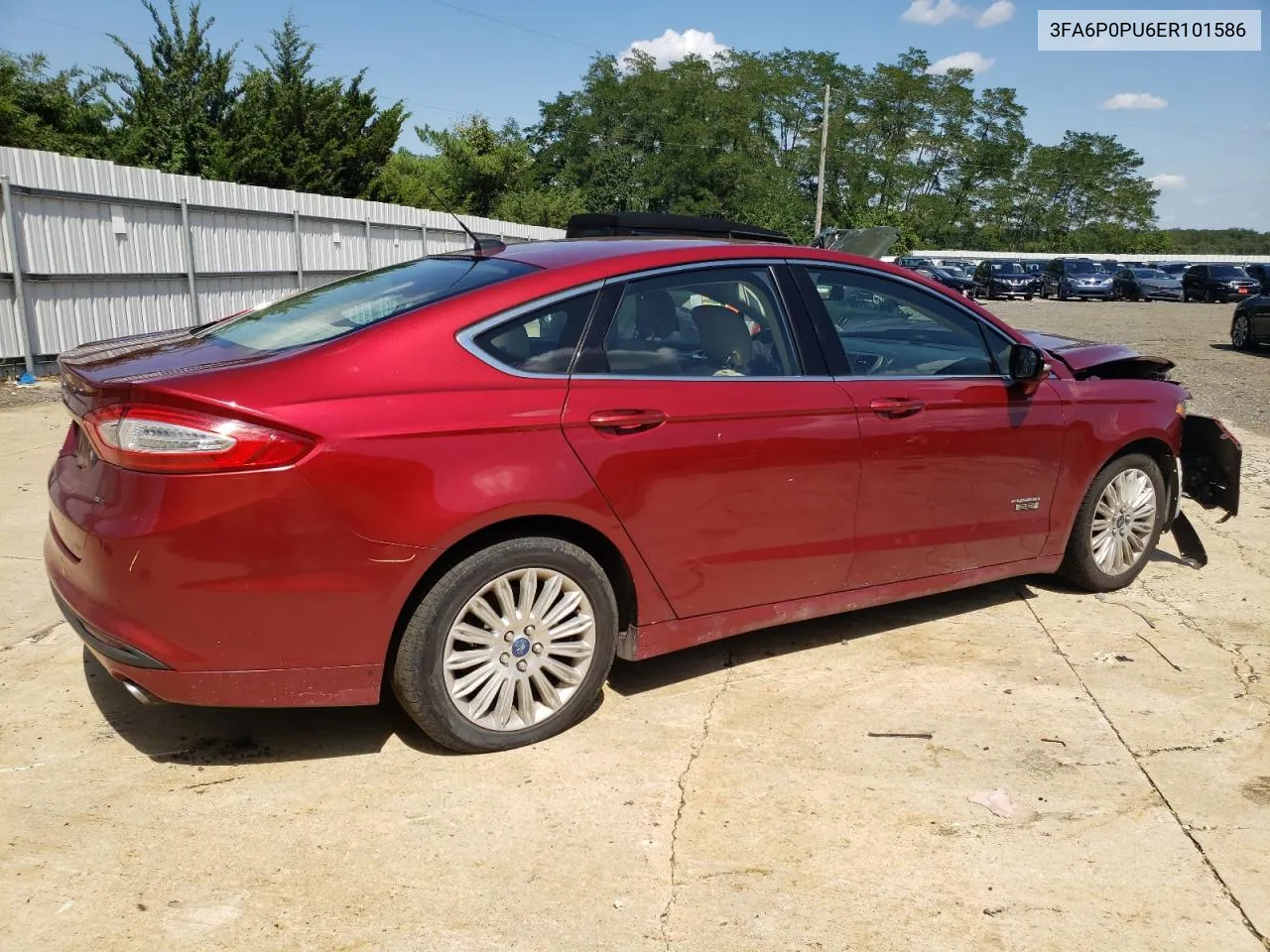 3FA6P0PU6ER101586 2014 Ford Fusion Se Phev