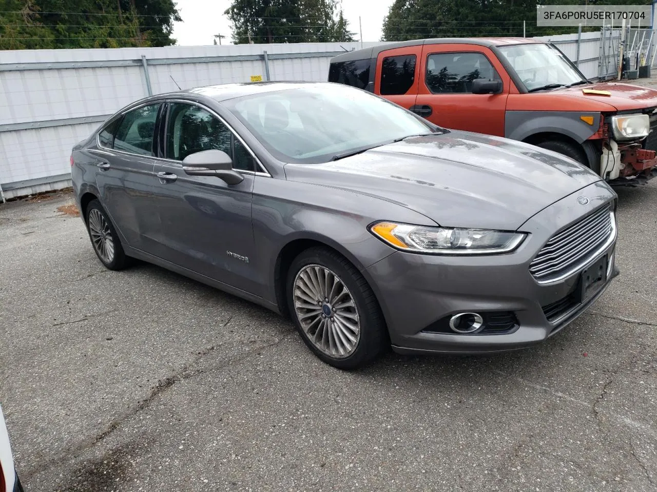 3FA6P0RU5ER170704 2014 Ford Fusion Titanium Hev