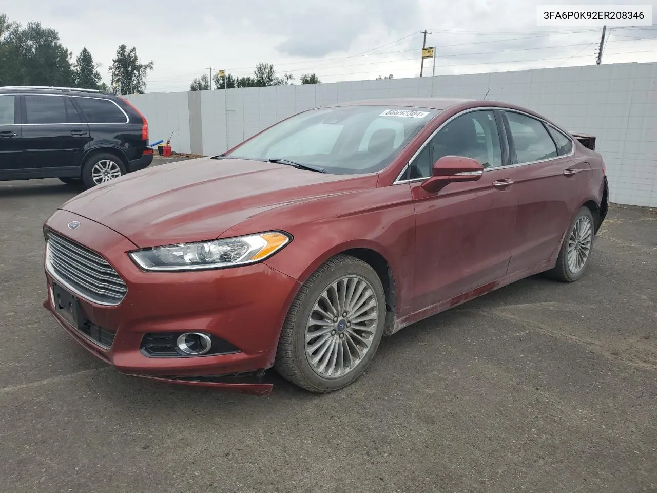 3FA6P0K92ER208346 2014 Ford Fusion Titanium