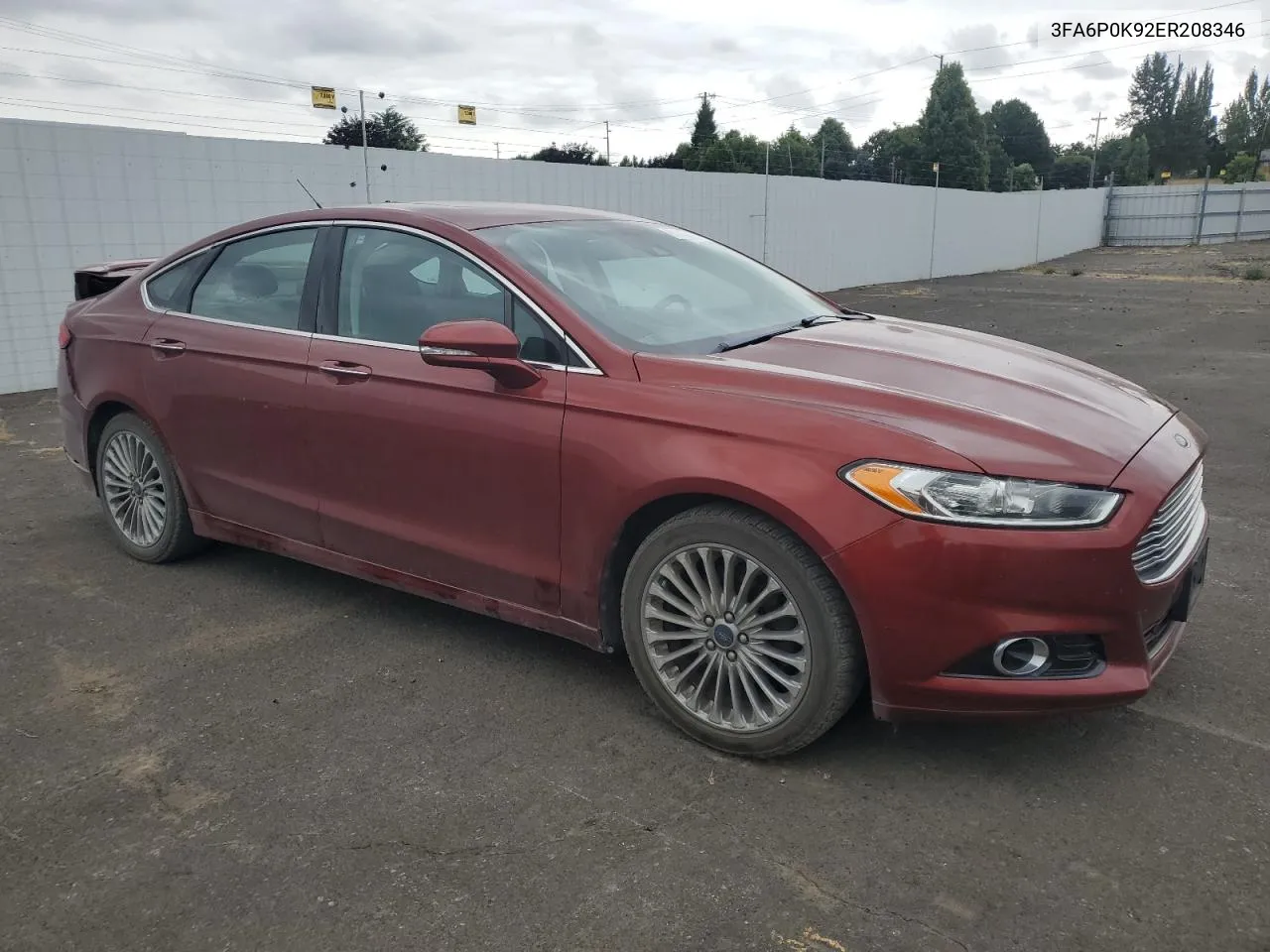 3FA6P0K92ER208346 2014 Ford Fusion Titanium