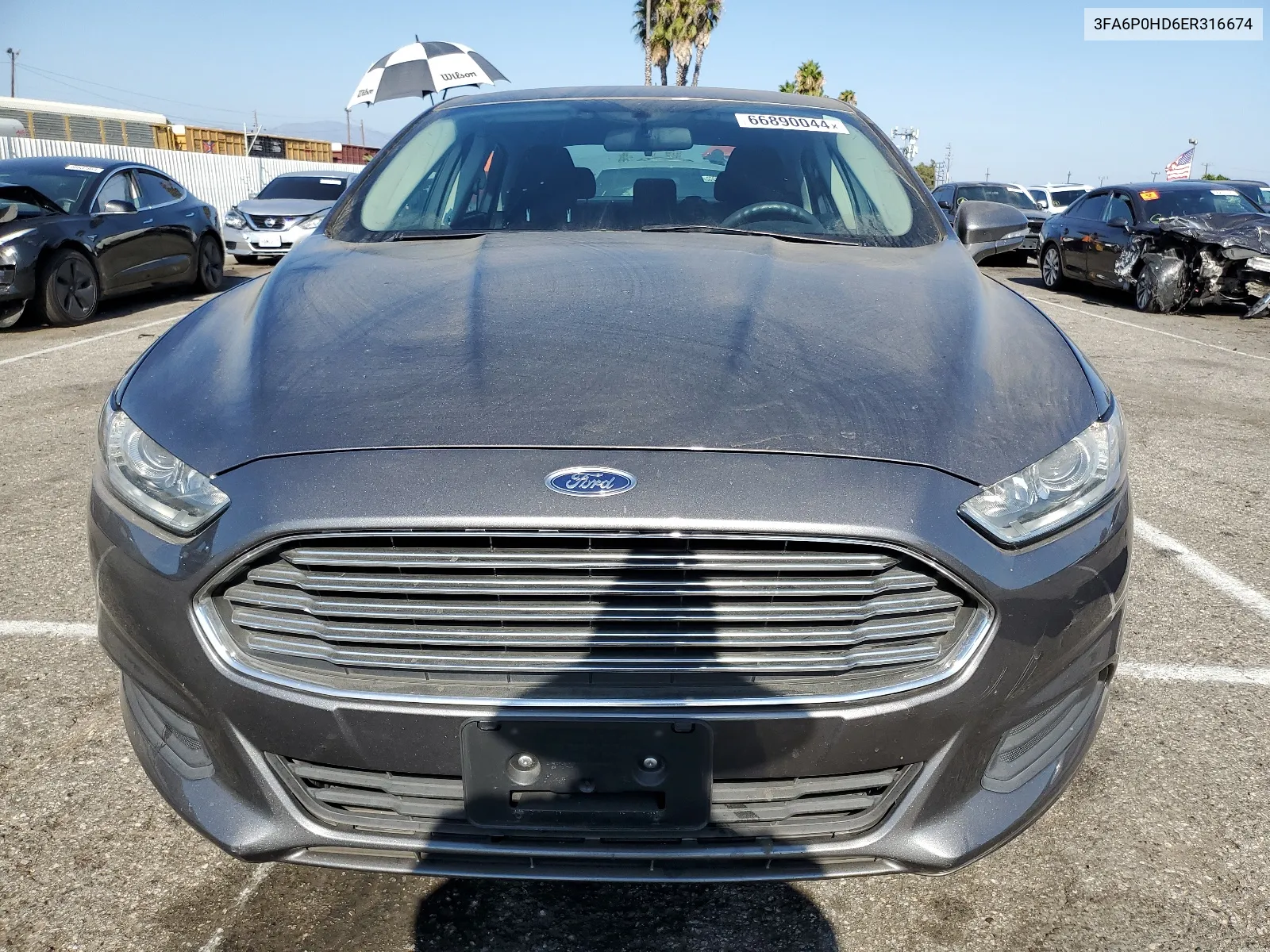 2014 Ford Fusion Se VIN: 3FA6P0HD6ER316674 Lot: 66890044