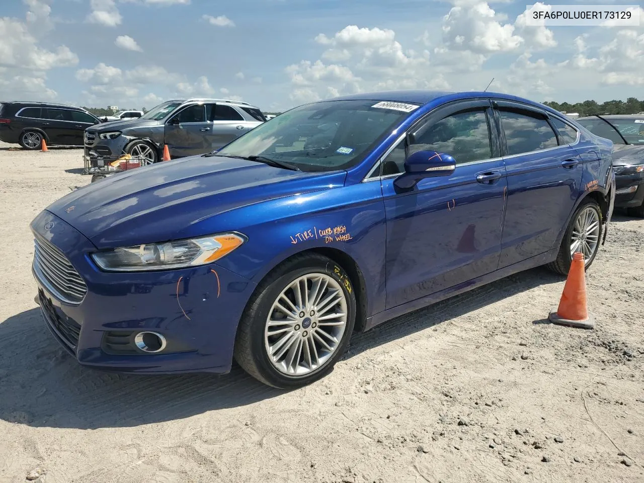 3FA6P0LU0ER173129 2014 Ford Fusion Se Hybrid