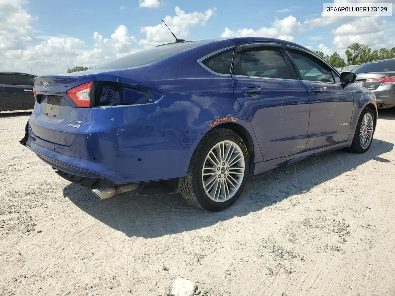 3FA6P0LU0ER173129 2014 Ford Fusion Se Hybrid