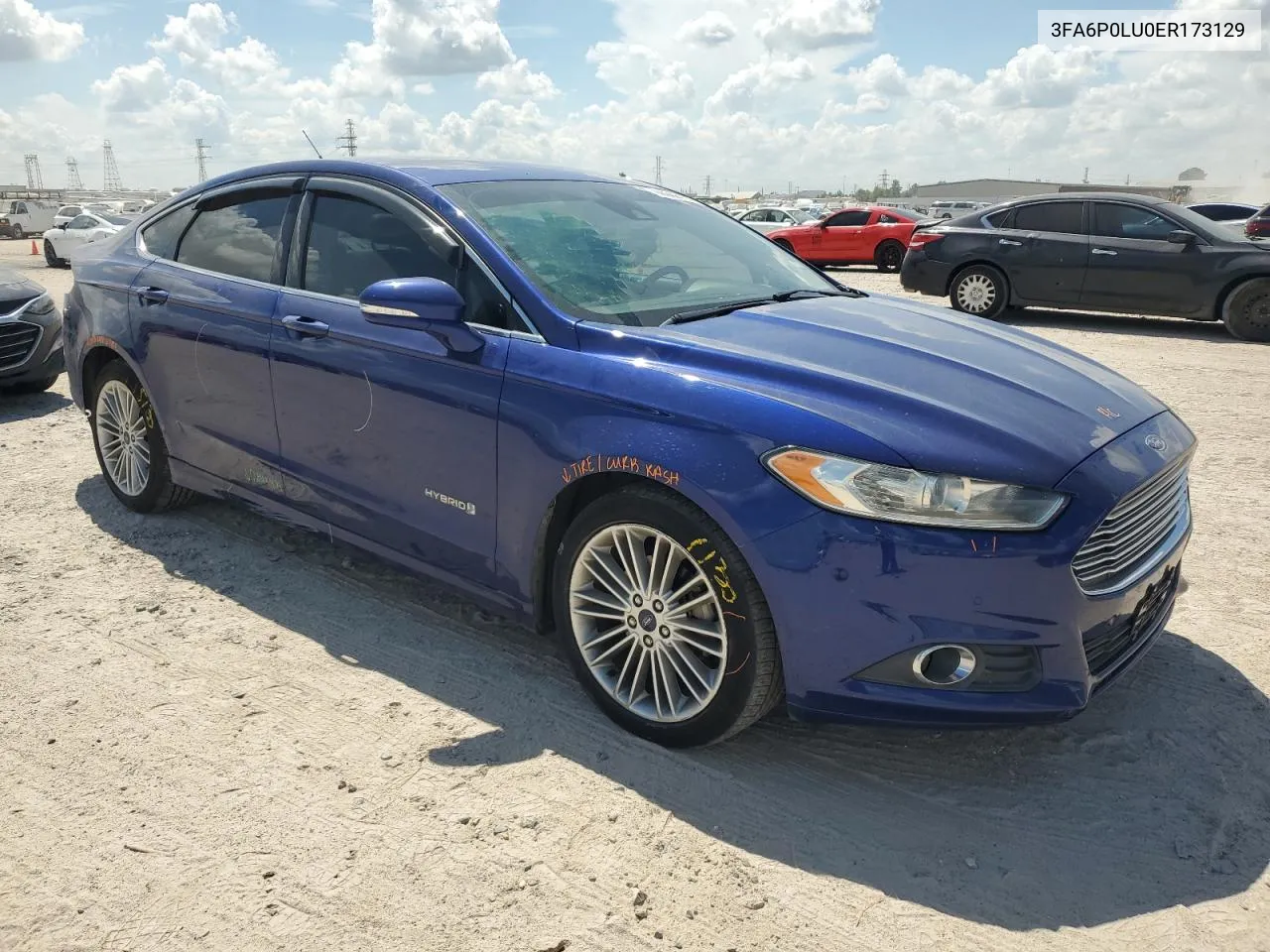 3FA6P0LU0ER173129 2014 Ford Fusion Se Hybrid