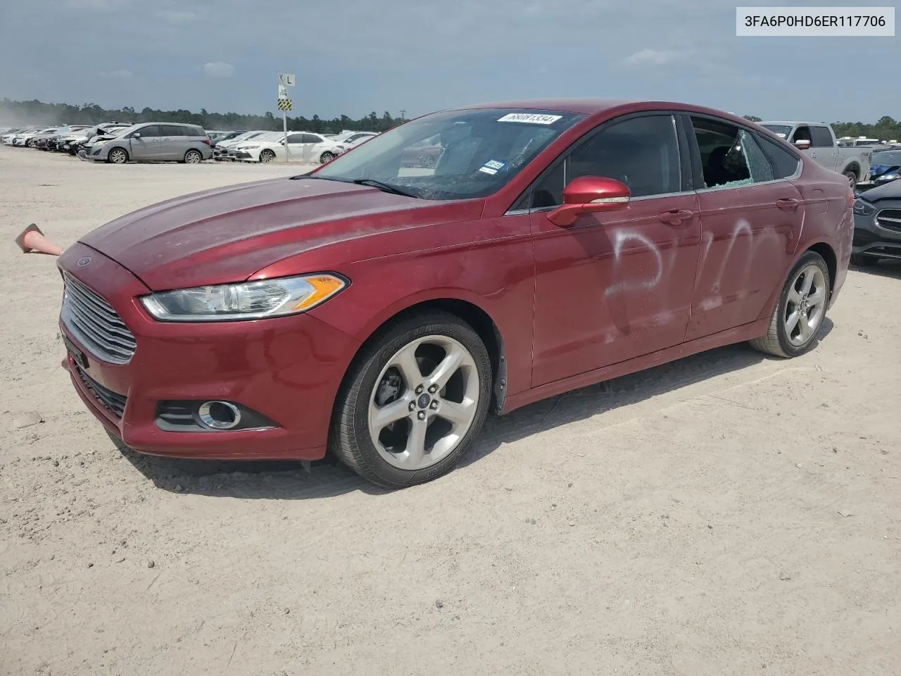 3FA6P0HD6ER117706 2014 Ford Fusion Se