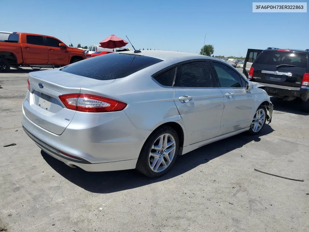 2014 Ford Fusion Se VIN: 3FA6P0H73ER322863 Lot: 68169594