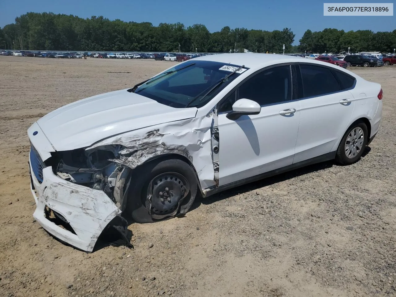 2014 Ford Fusion S VIN: 3FA6P0G77ER318896 Lot: 68471564