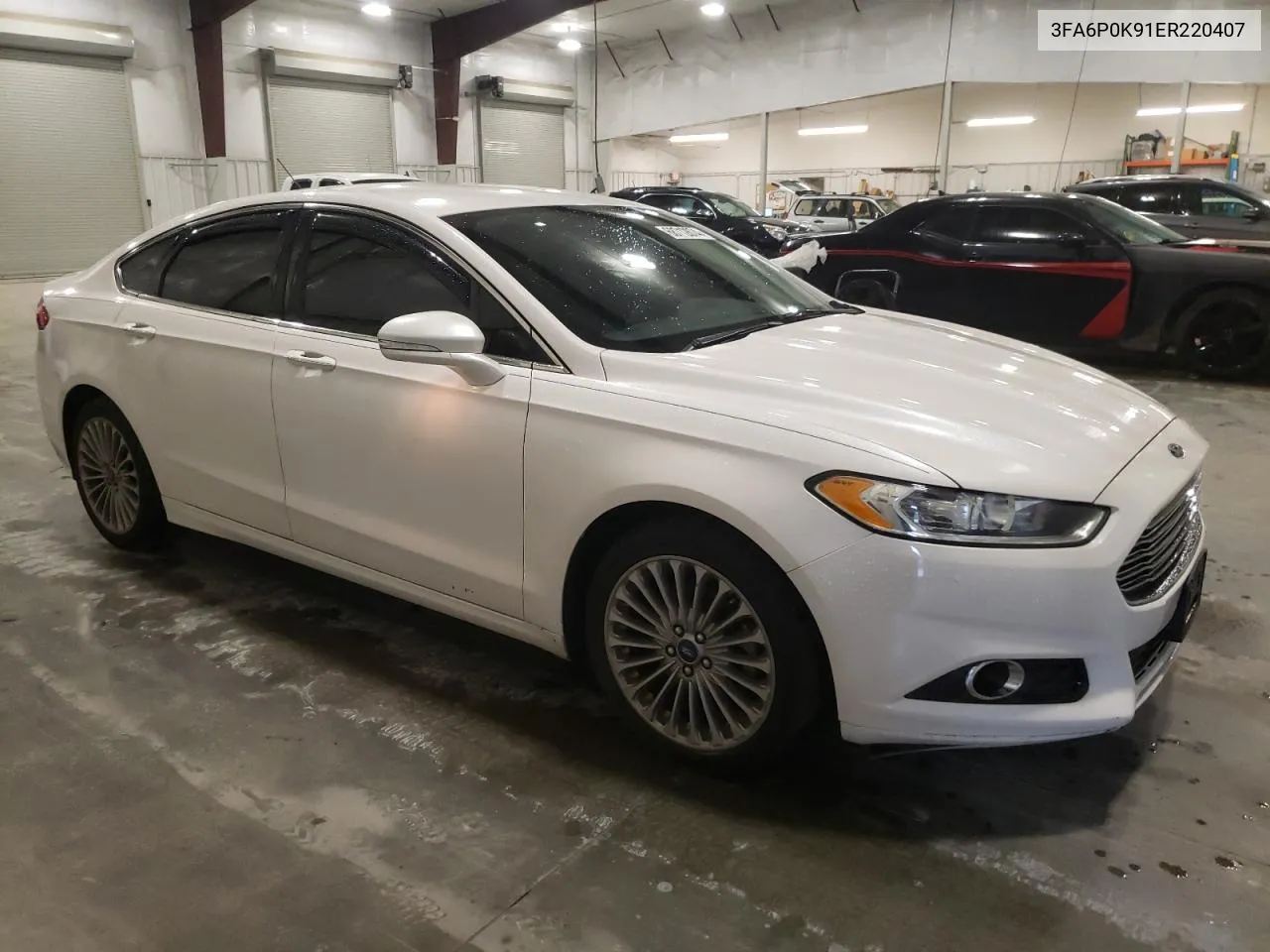 2014 Ford Fusion Titanium VIN: 3FA6P0K91ER220407 Lot: 68712874