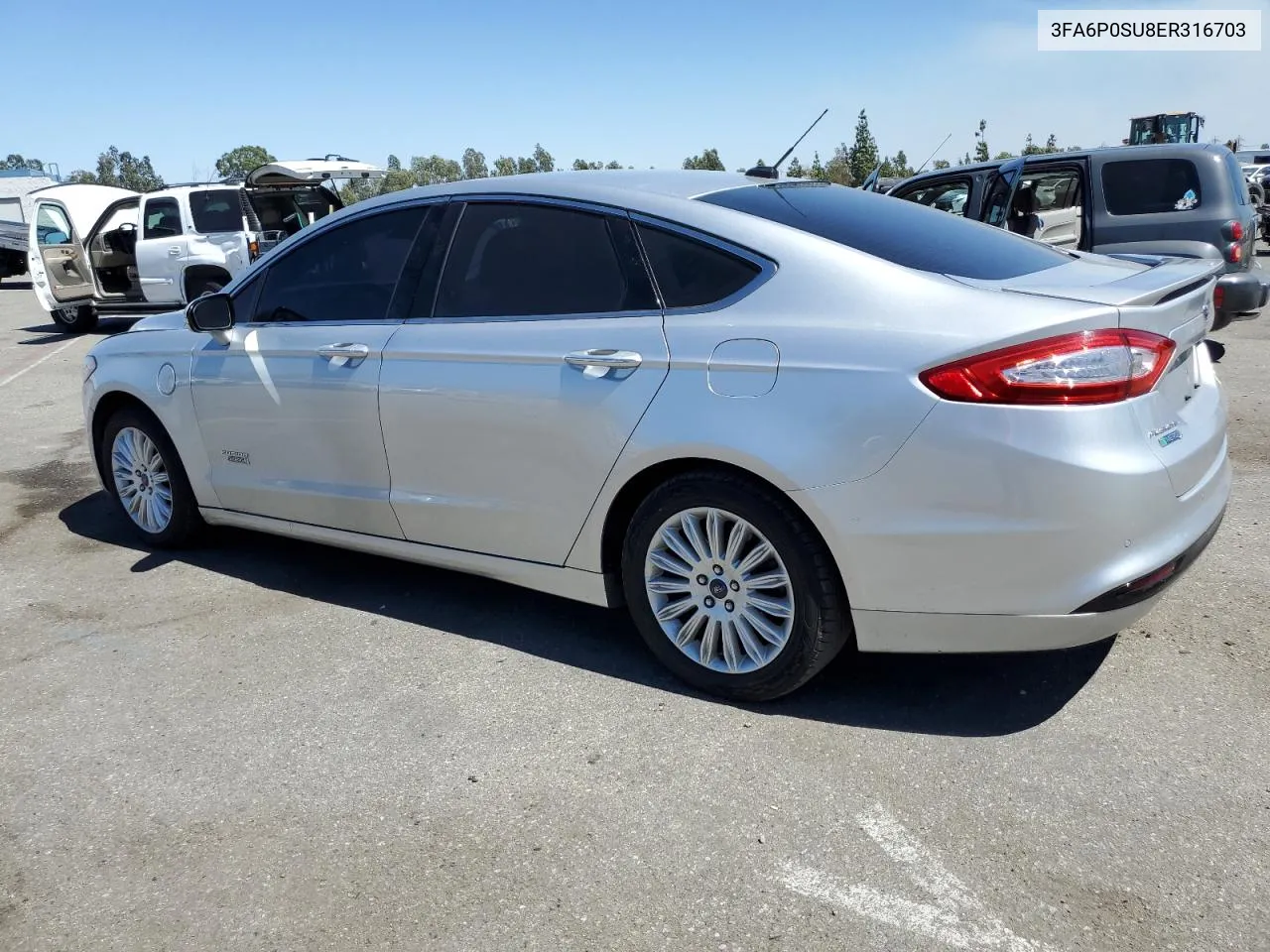 3FA6P0SU8ER316703 2014 Ford Fusion Titanium Phev