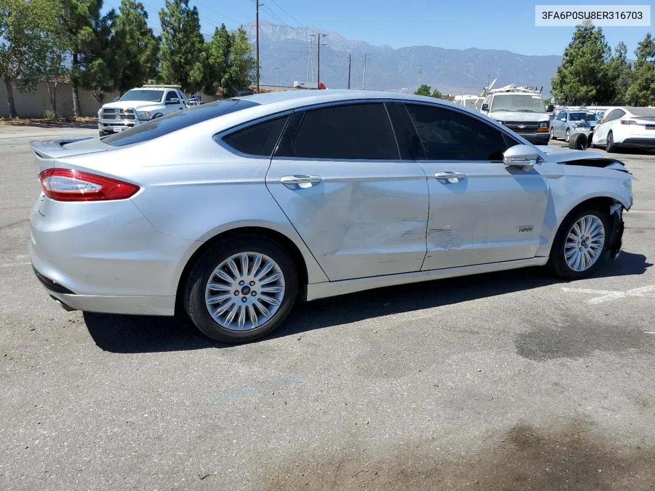 3FA6P0SU8ER316703 2014 Ford Fusion Titanium Phev