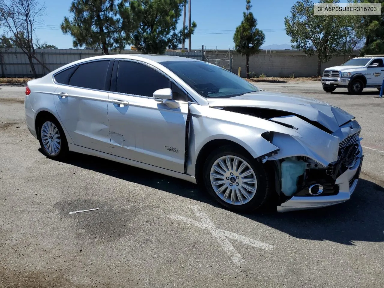 3FA6P0SU8ER316703 2014 Ford Fusion Titanium Phev