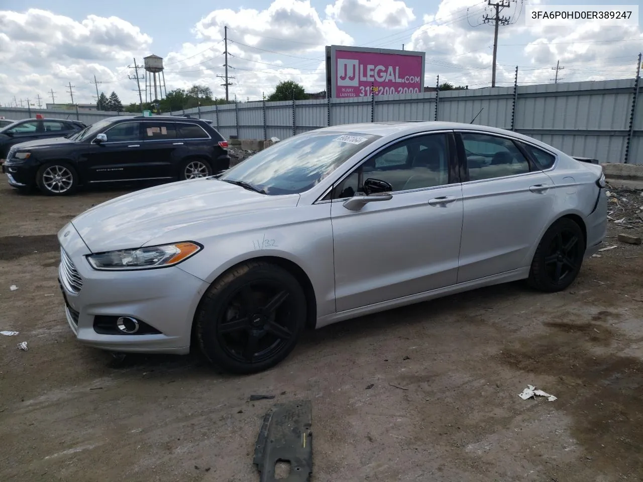 3FA6P0HD0ER389247 2014 Ford Fusion Se