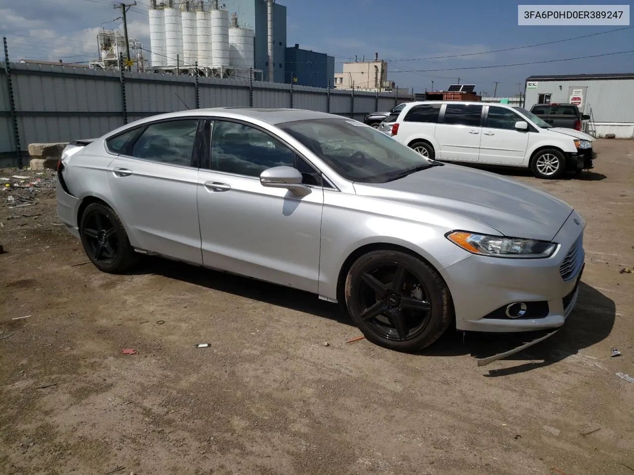 2014 Ford Fusion Se VIN: 3FA6P0HD0ER389247 Lot: 69067064