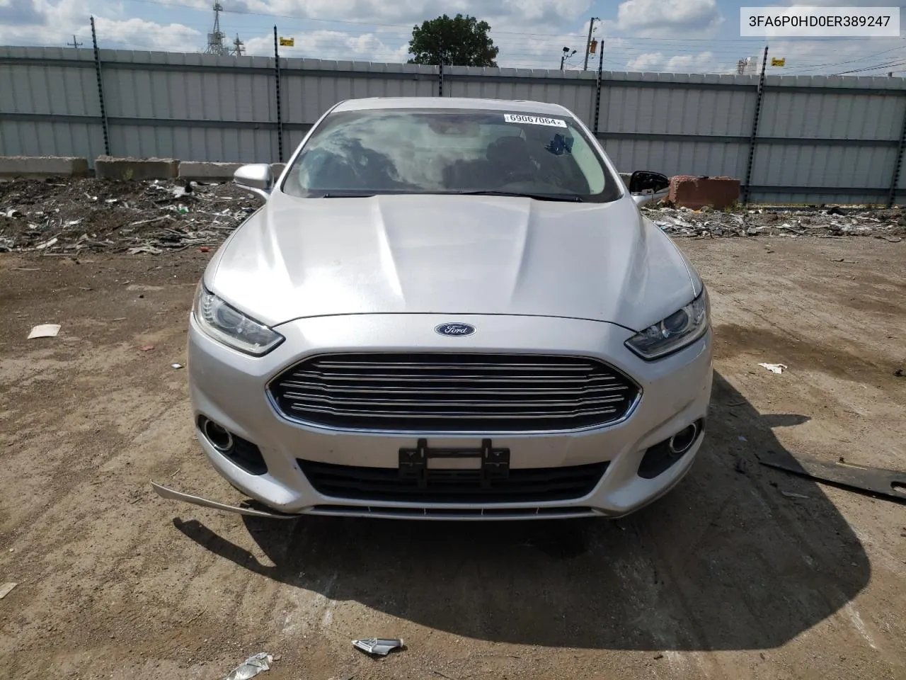 2014 Ford Fusion Se VIN: 3FA6P0HD0ER389247 Lot: 69067064