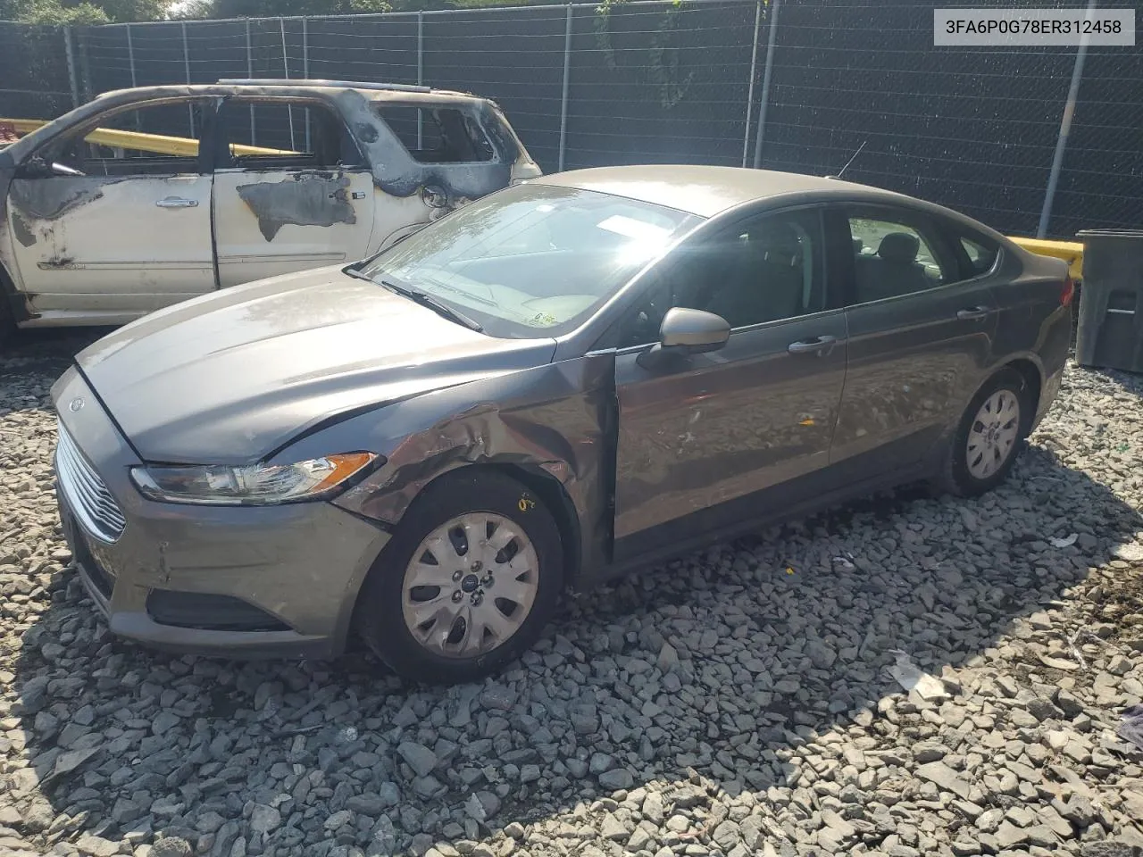 2014 Ford Fusion S VIN: 3FA6P0G78ER312458 Lot: 69153004