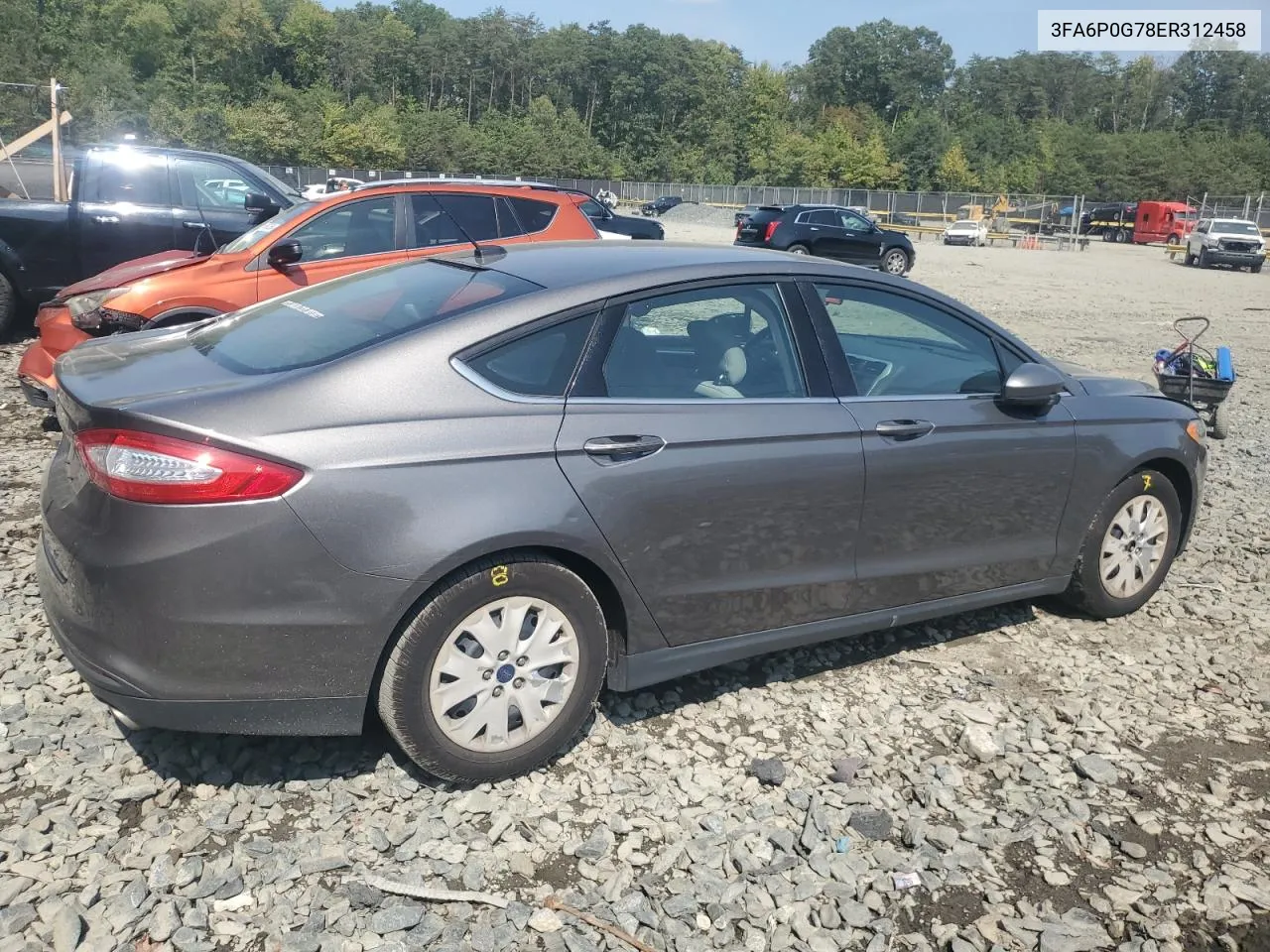 3FA6P0G78ER312458 2014 Ford Fusion S