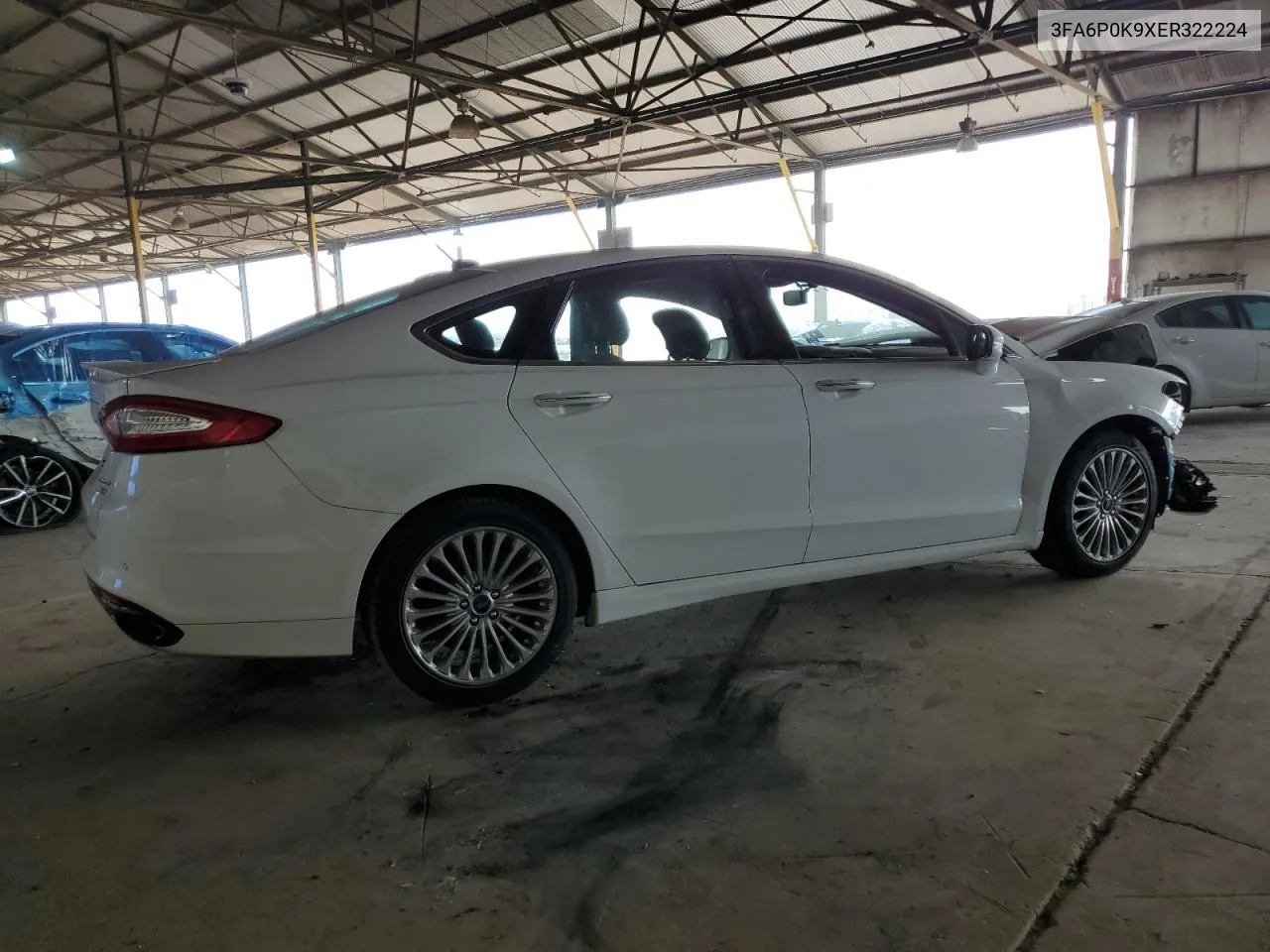 3FA6P0K9XER322224 2014 Ford Fusion Titanium