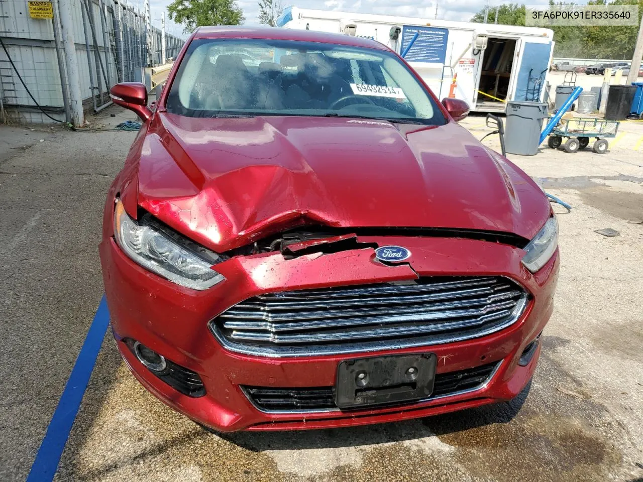 2014 Ford Fusion Titanium VIN: 3FA6P0K91ER335640 Lot: 69492534