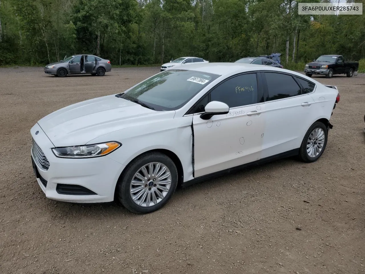 2014 Ford Fusion S Hybrid VIN: 3FA6P0UUXER285743 Lot: 69617884